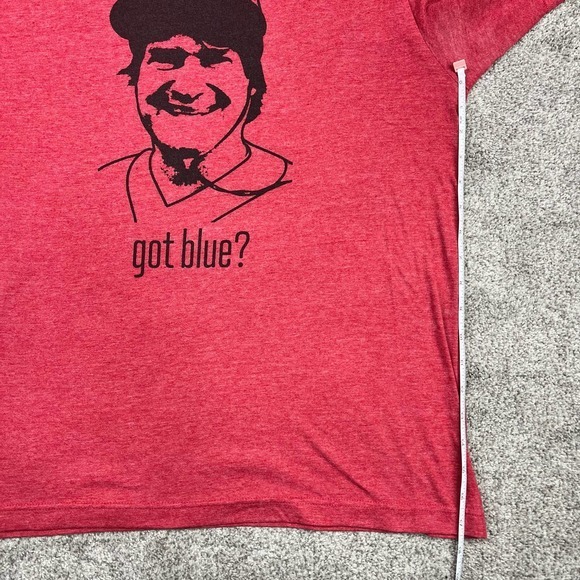 "Go‎ Blue" Graphic Red T-shirt size L - Picture 4 of 6